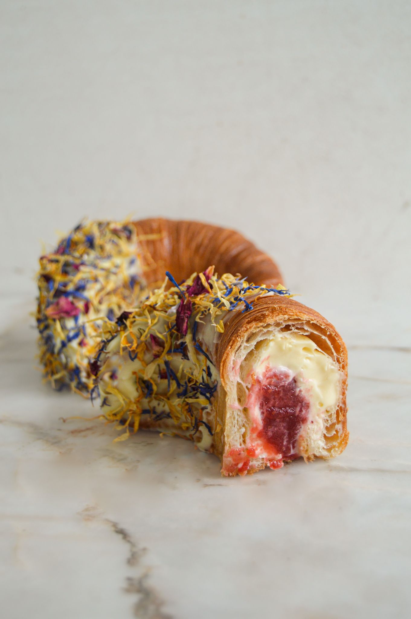 Croissant lune citron fraise