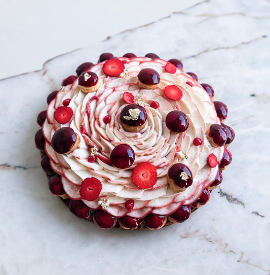 Saint honoré fraise ( 6 pers )