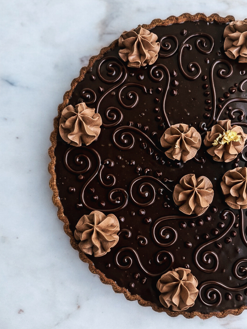 Tarte chocolat  (6 pers.)